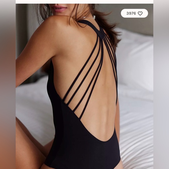 Free people Sydney Halter Bodysuit. NWT. Navy academy - Picture 5 of 8